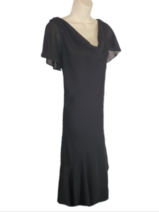 Liz Baker Dresses & Skirts - Liz Baker Cowl Neck Black Drrss Plus Size 22